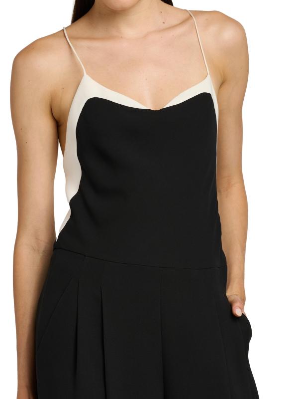 #5: جمبسوت كاميسول من الحرير المرن بلونين - طباشير سوداء