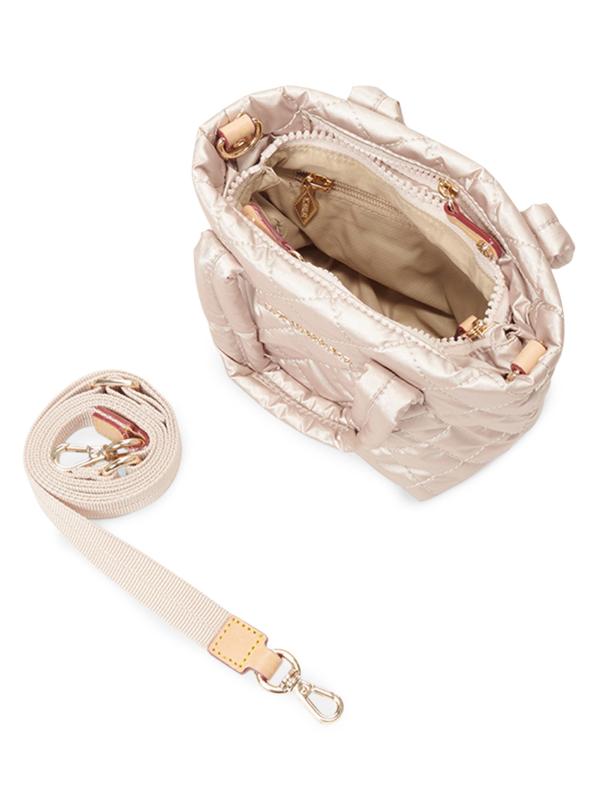 #4: حقيبة بيتيت مترو ديلوكس المبطنة - معدني وردي