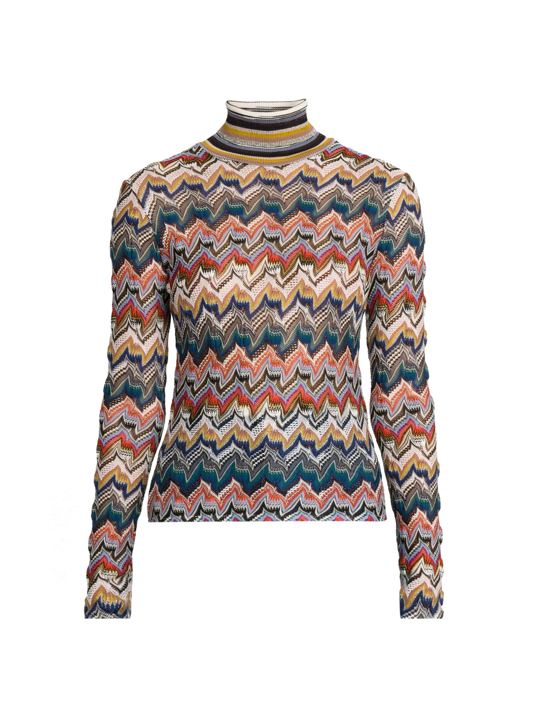 極美品】MISSONI ヴィンテージ ジグザグクルーネックニット