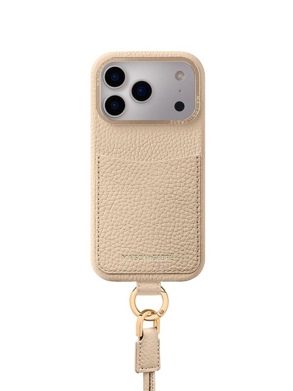 #2: غطاء هاتف سلينج (آيفون 17 برو ماكس) - صحراوي عارية