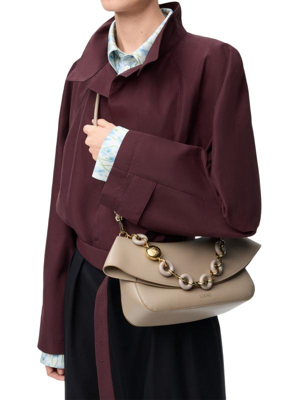 Loewe - ミディアム・オラ・チェーン・レザー・ショルダーバッグ