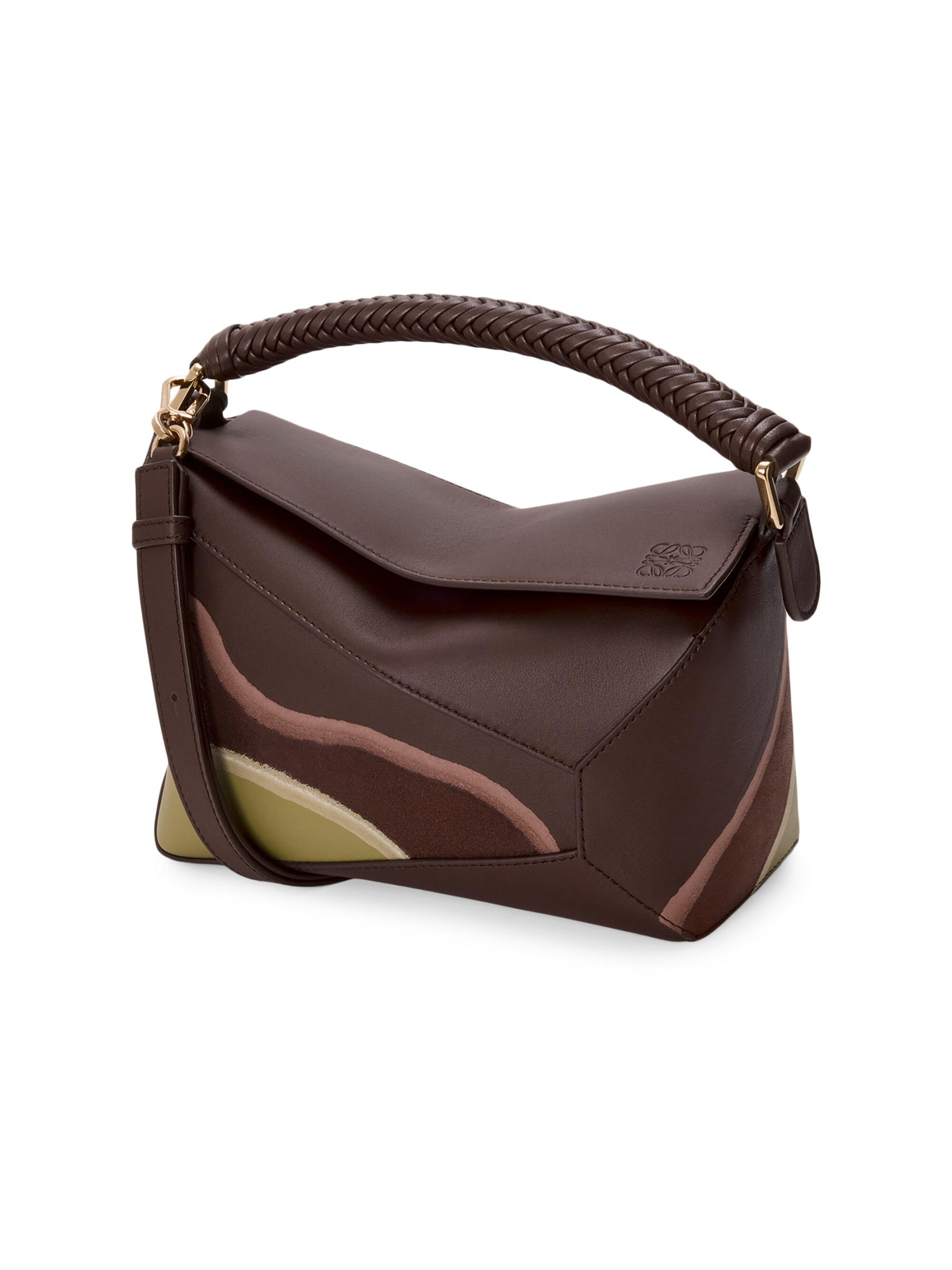 Loewe - パズル・エッジ・ランドスケープ・レザー・トップ