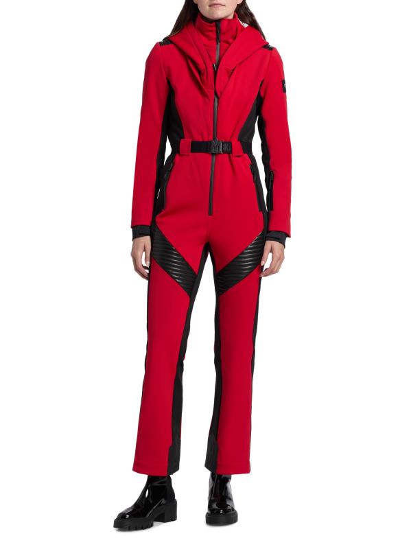 #5: بدلة تزلج إيلي شيرلينغ تريم - أحمر