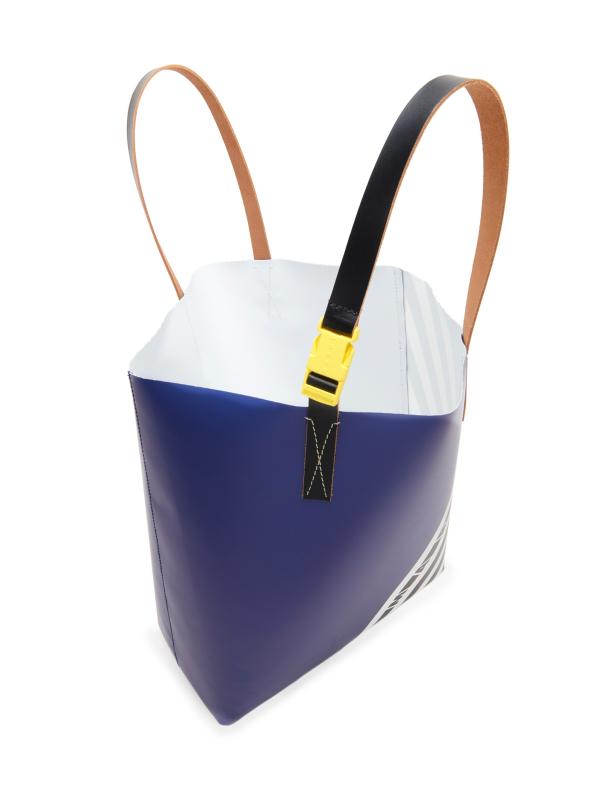 MARNI★ストライプトライベッカトートバッグ Marni - トライベッカ・ストライプ・トートバッグ をオンライン