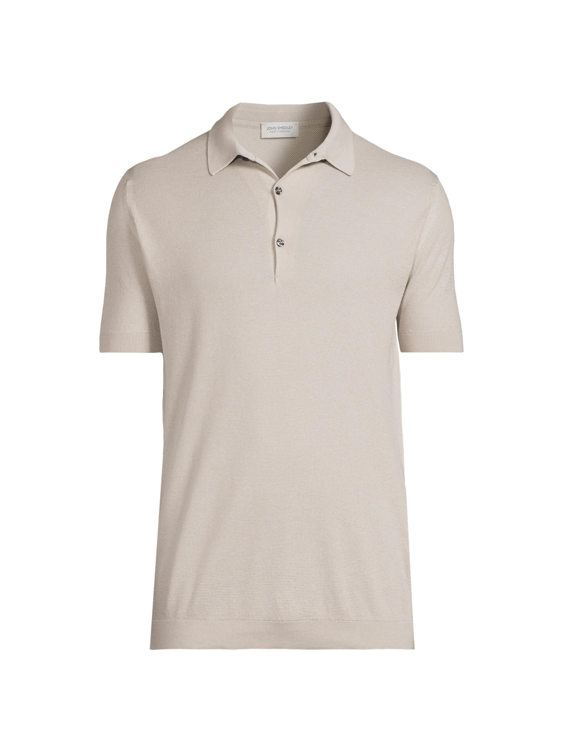 Shop John Smedley - Roth Sea Island Polo Shirt | Saks Fifth