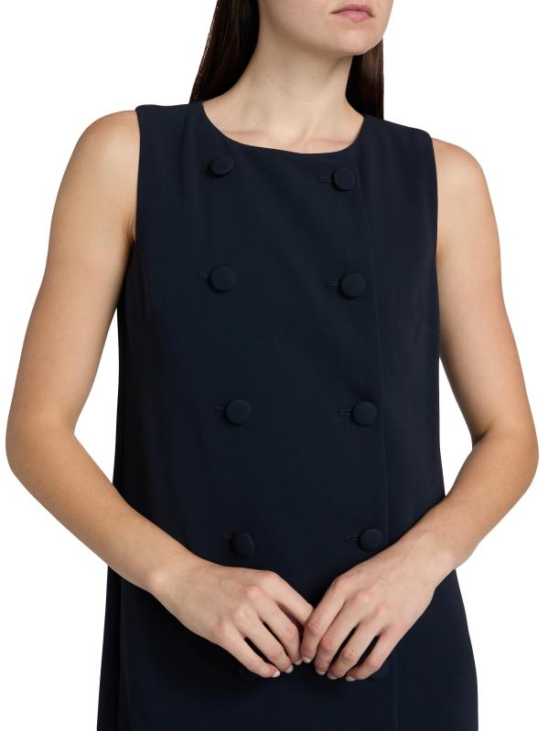 #5: فستان قصير قصير قصير بصدر مزدوج من Alaya - القوات البحرية