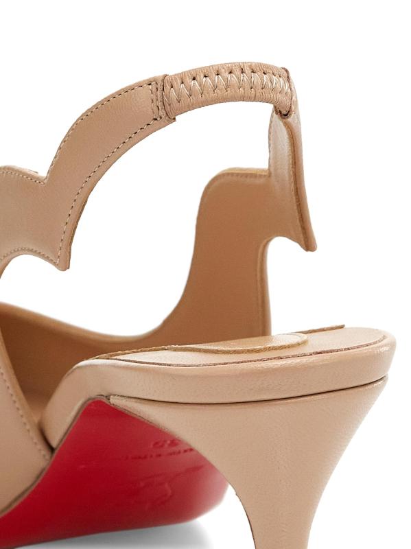 Shop Christian Louboutin Hot Chick 70MM Leather Slingback Pumps
