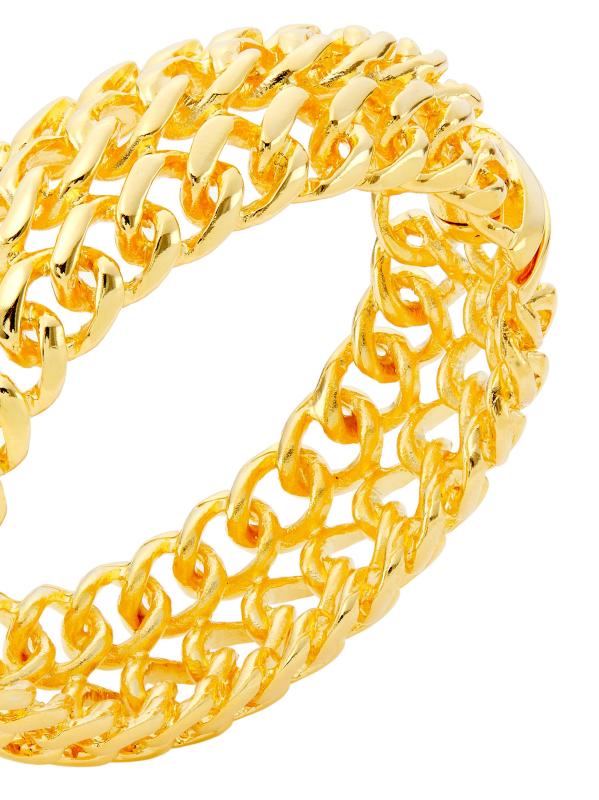 #4: سوار مفصلي مطلي بالذهب عيار 22 قيراطًا - ذهب مصقول