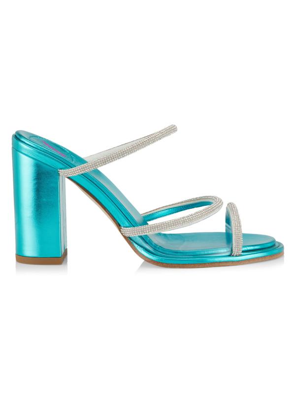 بغال كارمن 85 ملم معدنية مرصعة بالكريستال