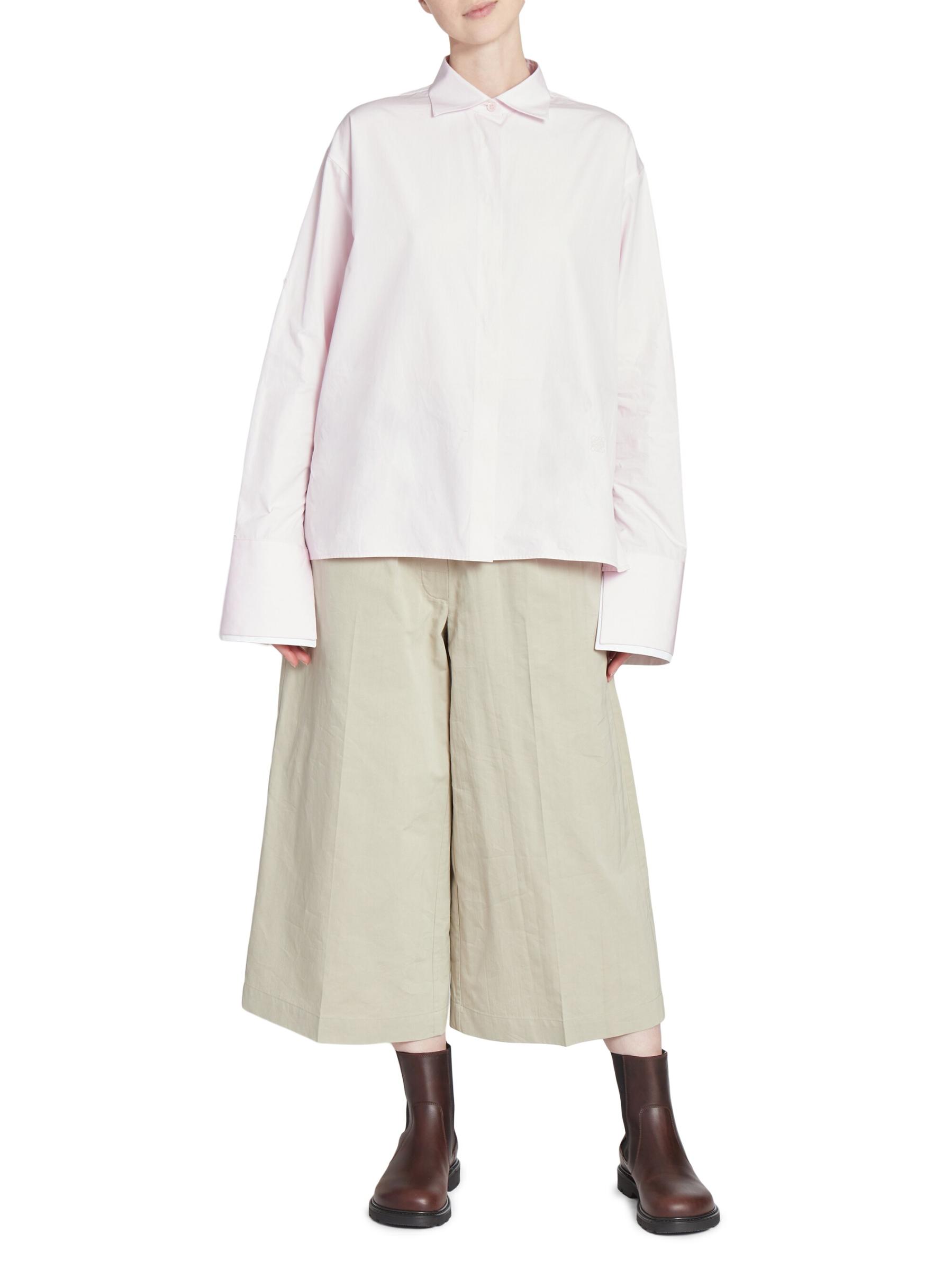 LOEWE直営店 コットンラップクロップパンツ Loewe - クロップド・ラップ・パンツ をオンライン購入 | Saks