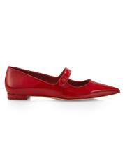 Manolo Blahnik - カンパリフラット 10MM パテントレザー メリー