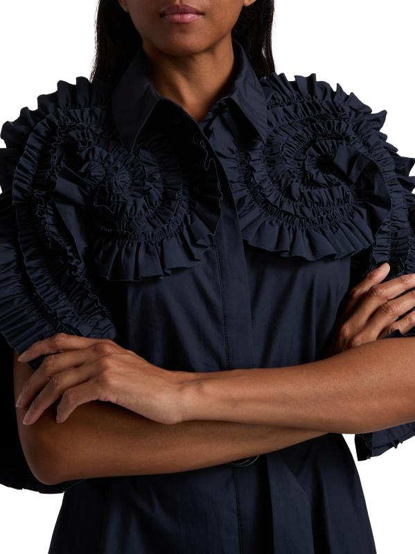 #5: قميص جيدني سبيرال مكشكش صغير - الياقوت العميق