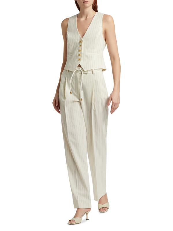 パンツ ILLUMINATE PANTS Shop Zimmermann - Illuminate Pinstripe Pants | Saks Fifth