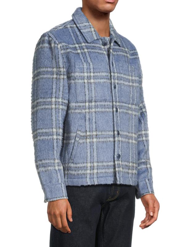 #3: جاكيت لاتشلان بنقشة القميص - بلو لوتس