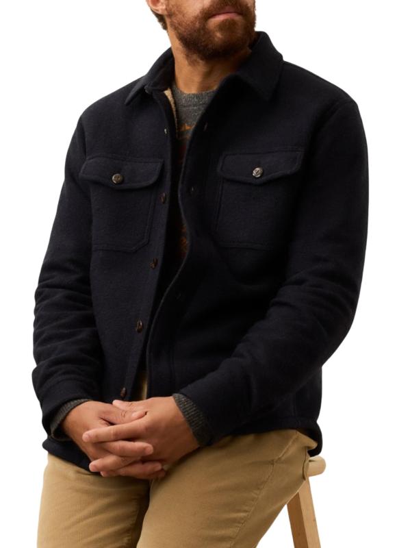 #3: جاكيت رانج فليسي - نسيج قطني باللون الأزرق الداكن