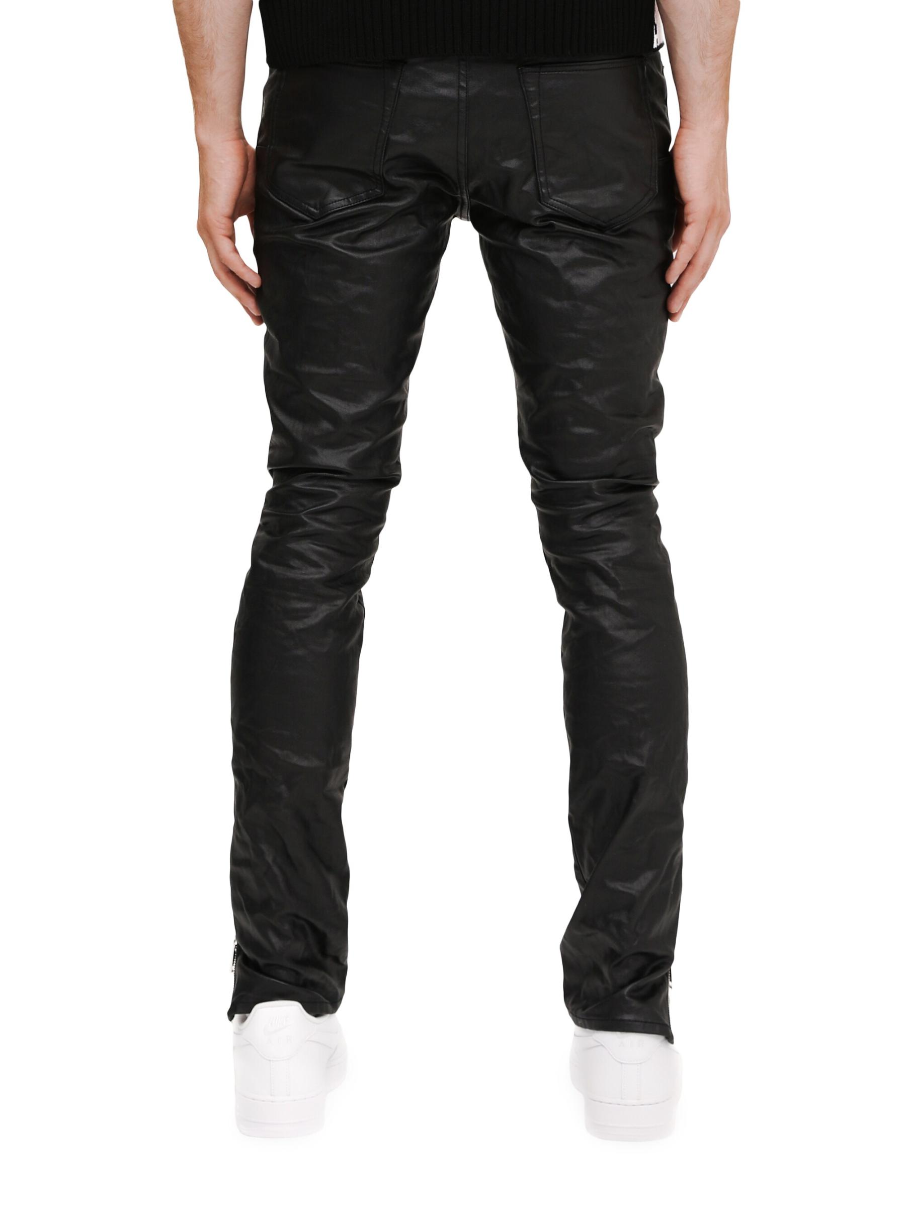 Shop Purple Brand - Skinny Shiny Stretch Zip Jeans | Saks