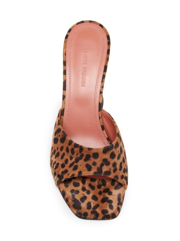 #4: بغال لوبيتا 95 ملم من الجلد بنقشة جلد الفهد - جلد الفهد المطبّع