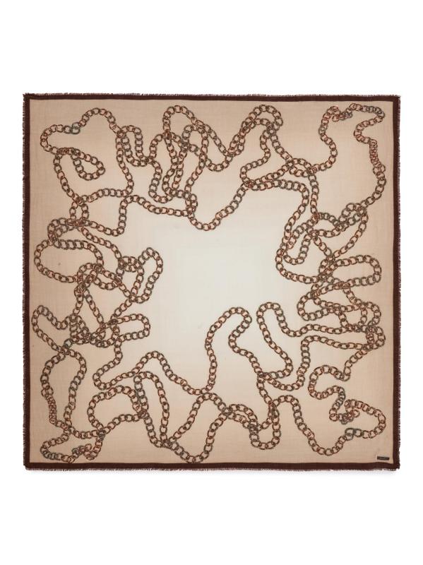 وشاح من الصوف والكشمير بطبعة سلسلة