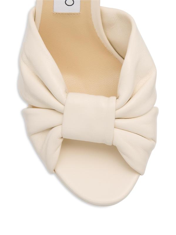 #5: صندل Heloise مصنوع من الجلد مقاس 120 ملم - أبيض