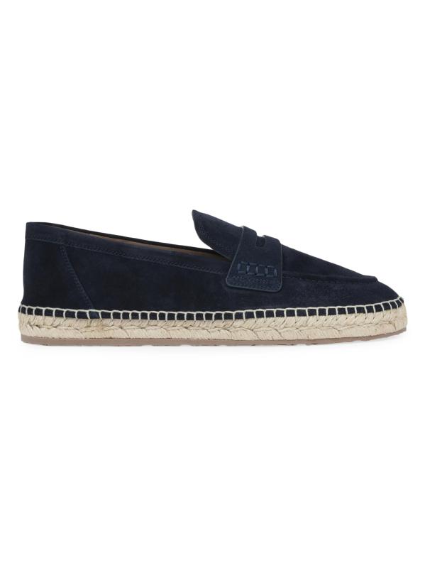 Lido Suede Espadrille Penny Loafers