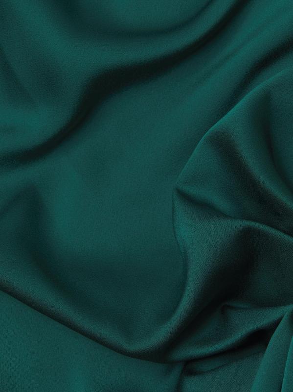 #5: فستان كوكتيل ساتان بكتف واحد - جوهرة خضراء