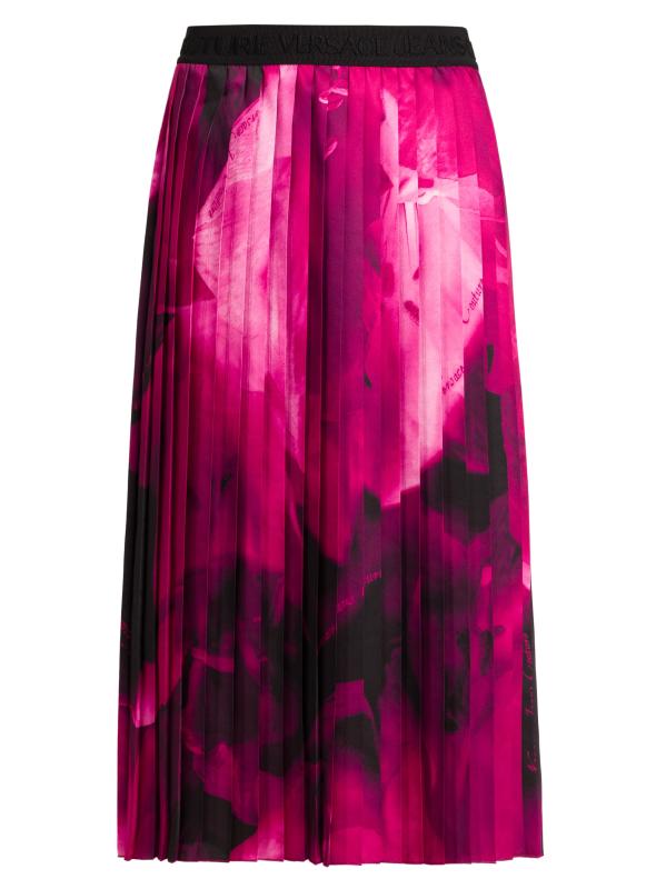 VERSACE プリントプリーツスカート 【関税込】 Versace Jeans Couture プリント プリーツスカート | ブルー