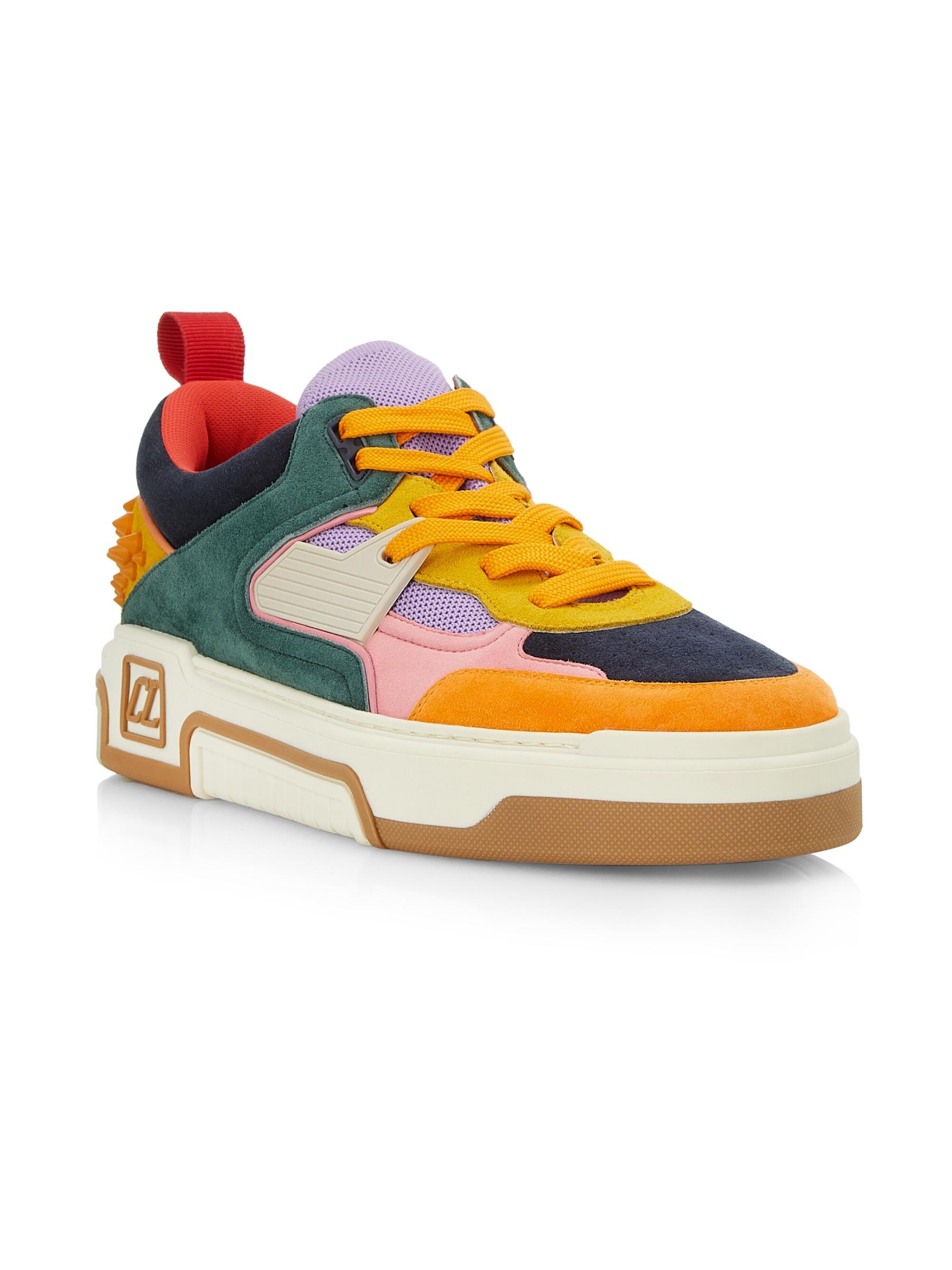 ChristianLouboutinパッチワークスエードアストロルビスニーカー ChristianLouboutinパッチワークスエードアストロルビスニーカー