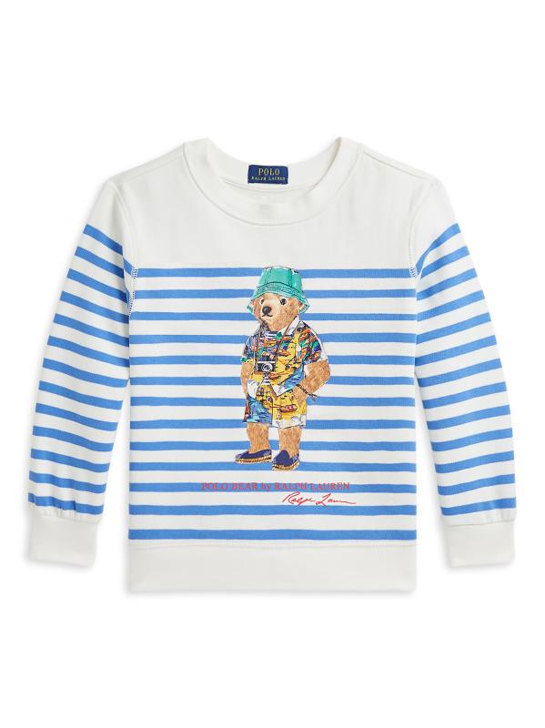 新着【Polo Ralph Lauren】ポロベア ボーダー スウェット シャツ Polo Ralph Lauren - リトルボーイ&ボーイズ ポロ・ベア
