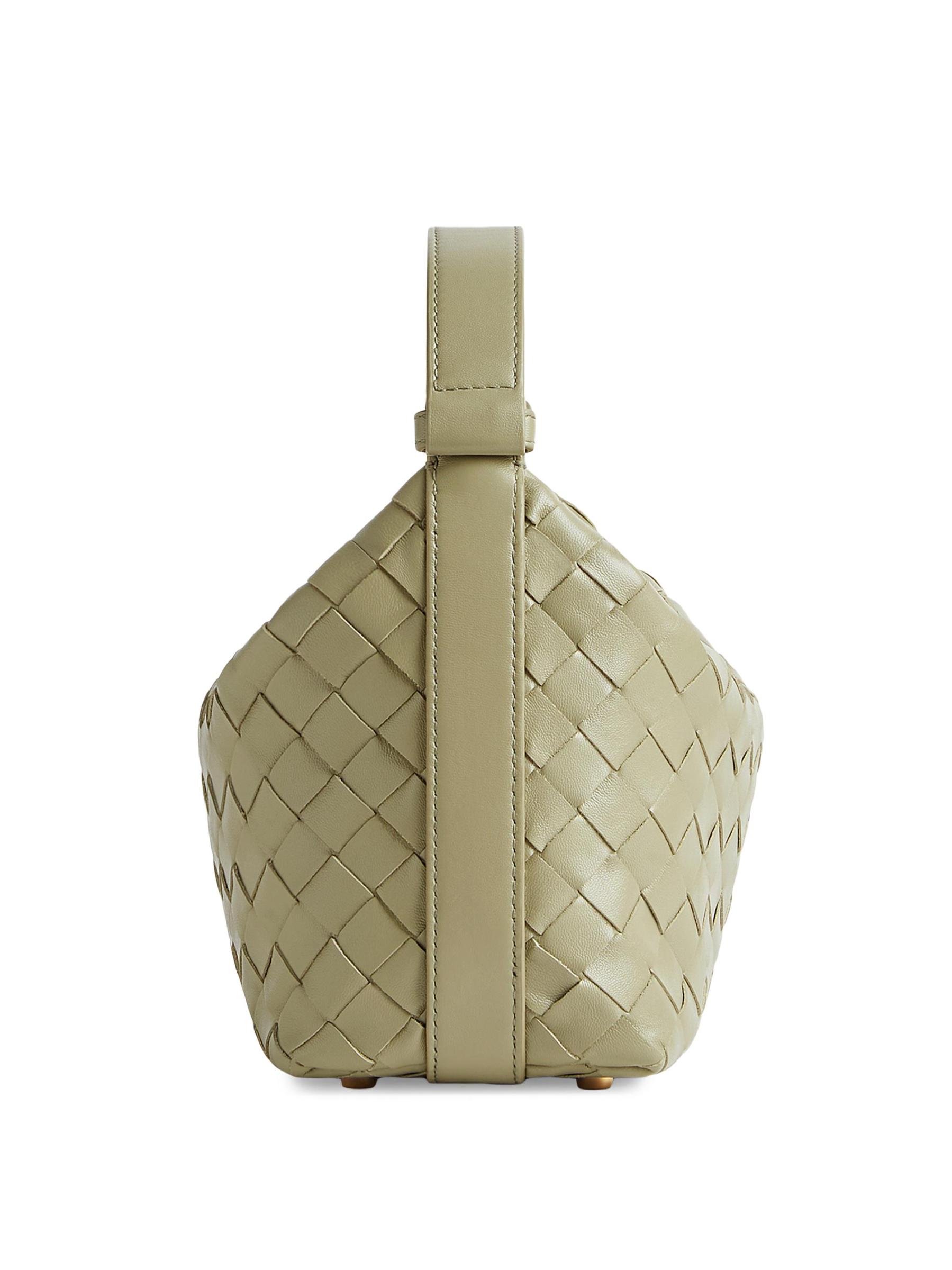 Shop Bottega Veneta - Mini Wallace Leather Top-Handle Bag Shop Bottega Veneta - Mini Wallace Leather Top-Handle Bag