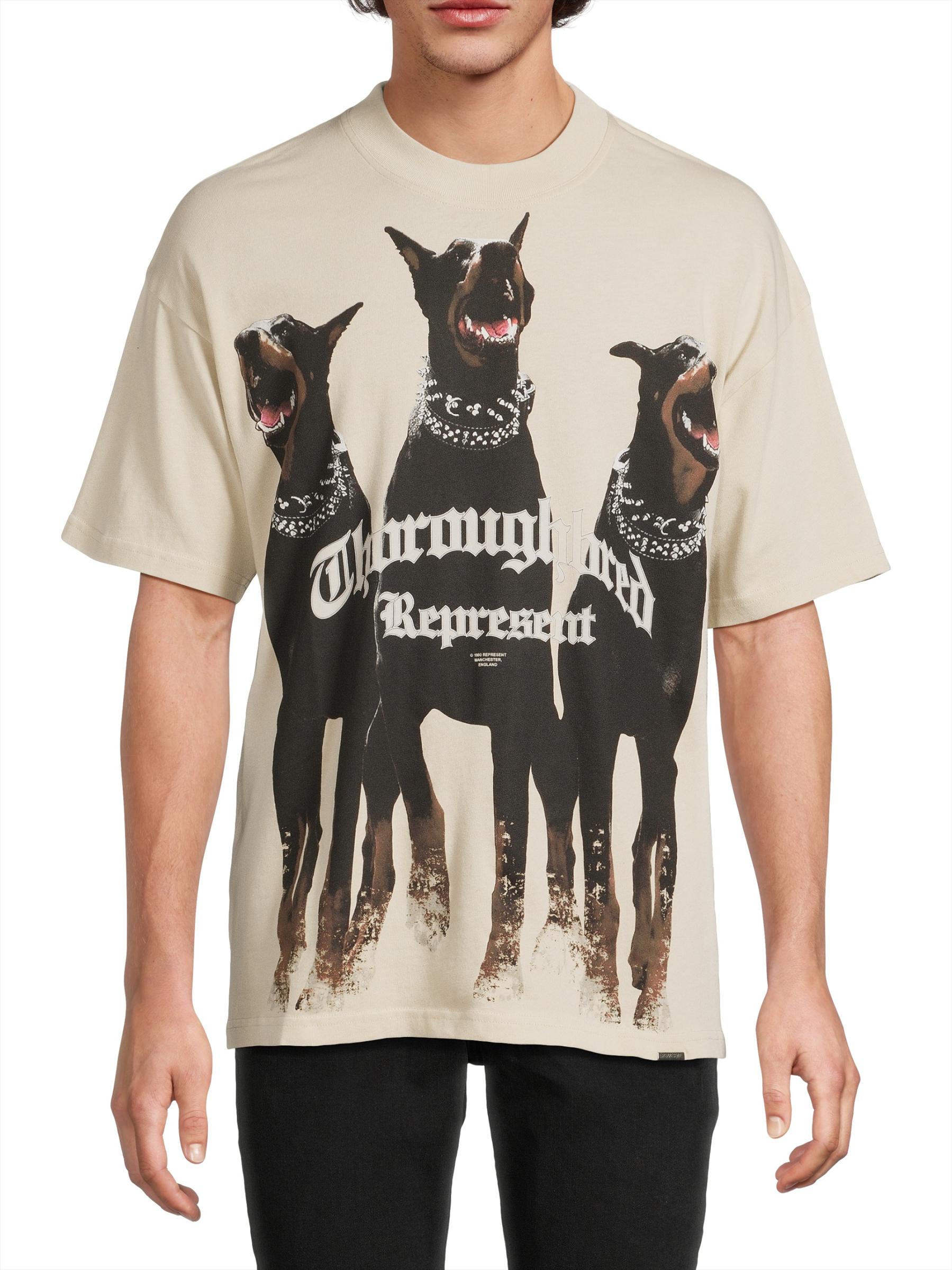 ★Represent★ ベージュ 'Thoroughbred' Tシャツ Represent THOROUGHBRED T-SHIRT Beige | BSTN Store