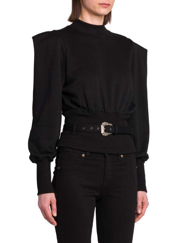 VERSACE コットン ジップアップスウェットシャツ Versace Jeans Couture ジップアップ スウェットシャツ