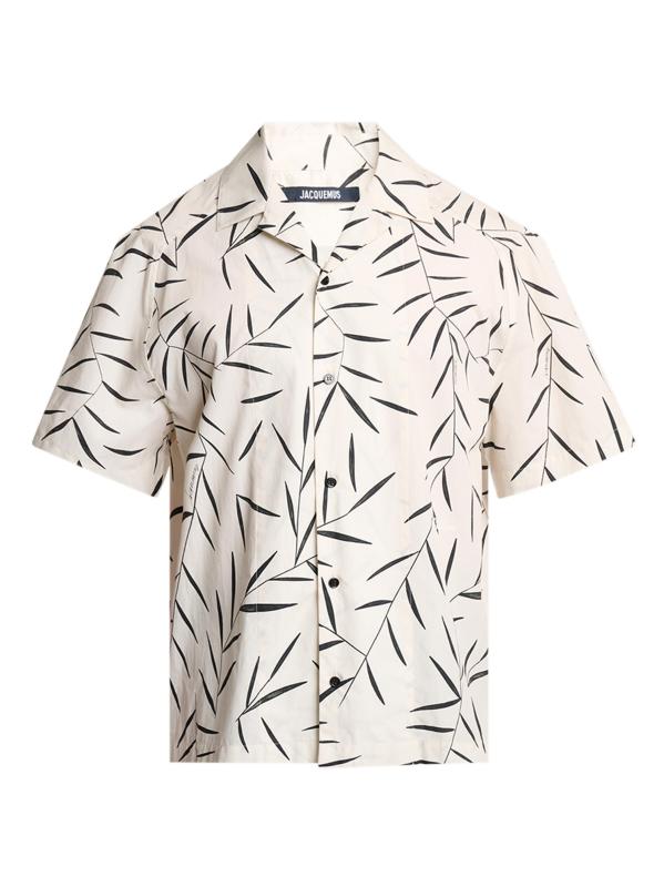 Fonccio Printed Cotton Poplin Camp Shirt