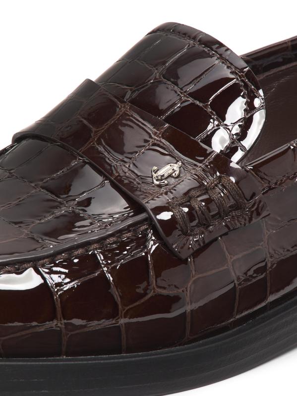 #5: حذاء لوفر من الجلد المصقول بنقشة Ivy Croc - سامبوكو