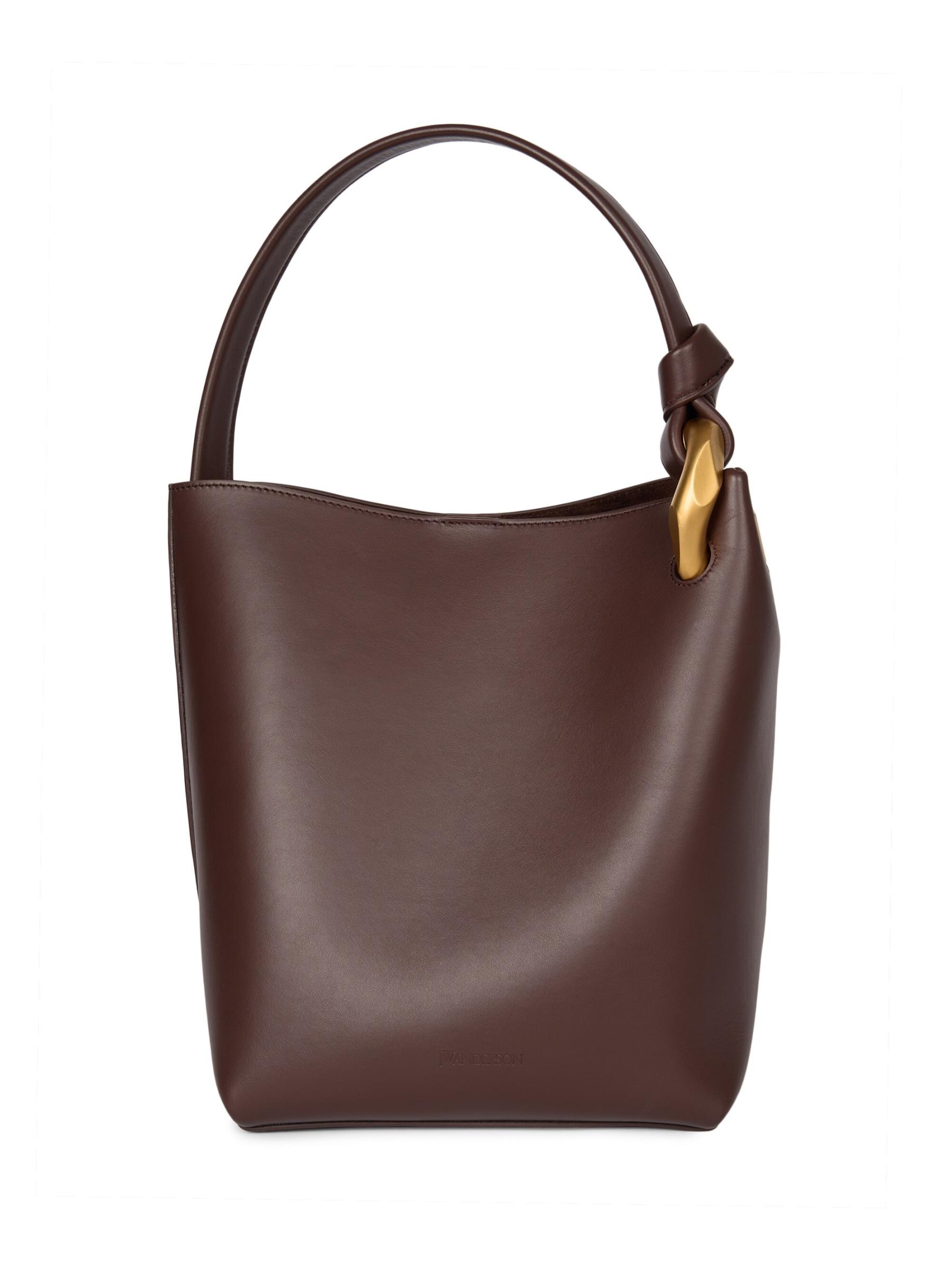 関税込み【J W ANDERSON】JWA コーナーバケット JWA コーナー バケット レザー トップハンドルバッグ – JW Anderson