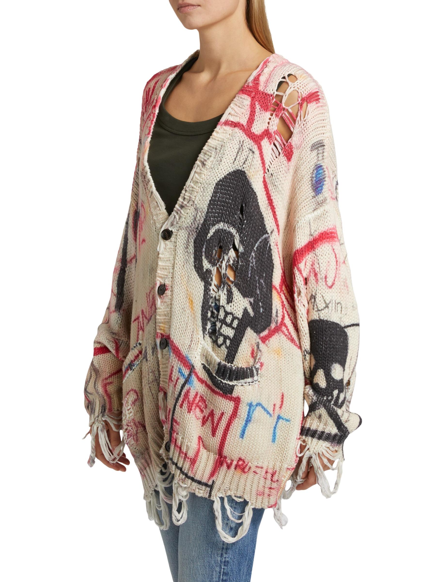 トップス archive artefact grunge Cardigan damage archive artefact grunge Cardigan damage
