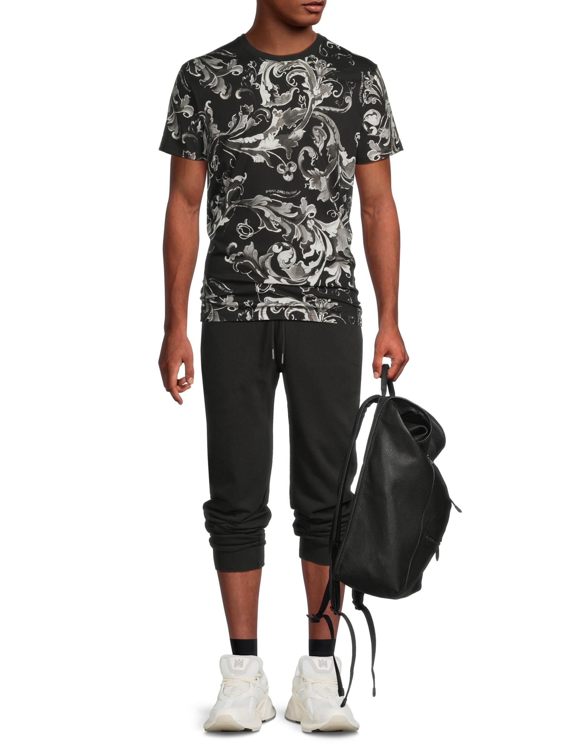 【VERSACE JEANS】バロッコ柄 半袖 ユニセックス Tシャツ Versace Jeans Couture - バロッコ・コットンTシャツ を
