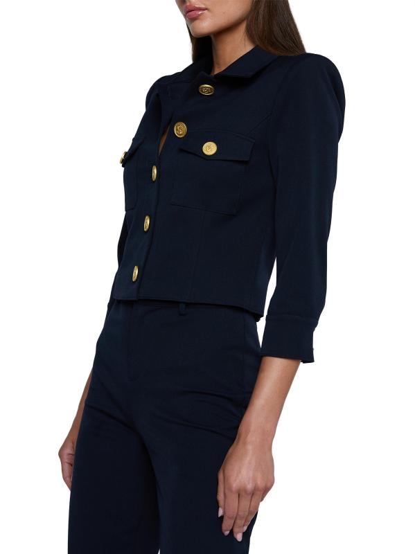 #3: جاكيت قصير من نسيج قطني طويل من كومي - منتصف الليل