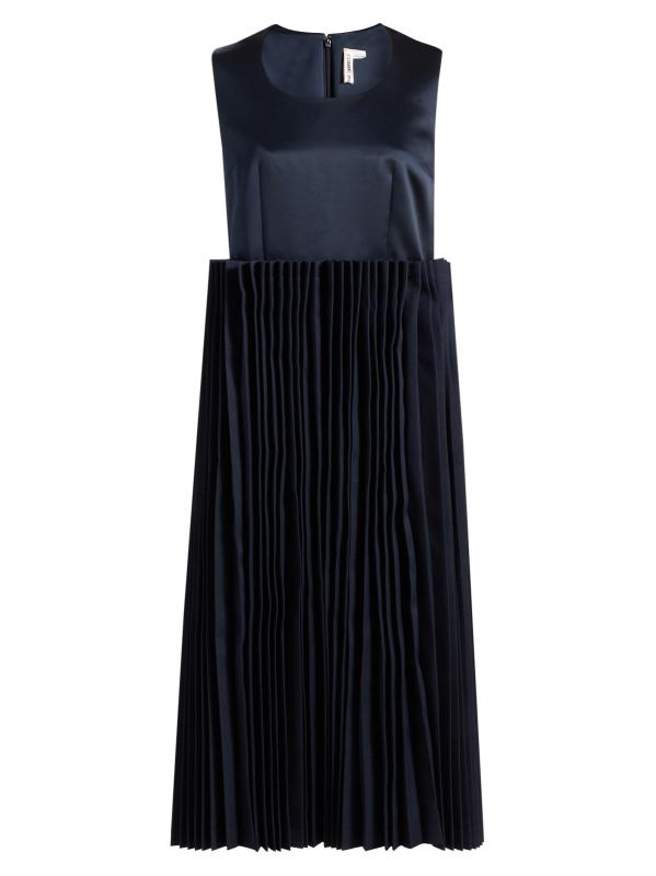 Jumper Pleated Midi-Dress