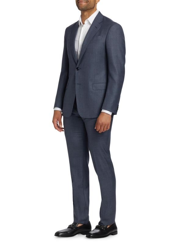 #3: بدلة مايكرو بوكس من الصوف - أزرق بريدي