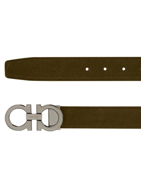 #4: حزام غانسيني بإبزيم من الجلد المدبوغ - أخضر