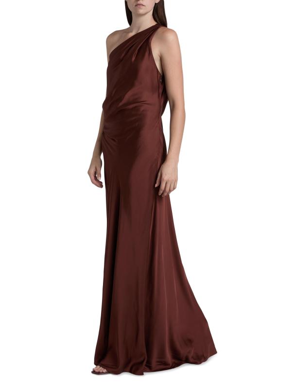 #3: فستان أستر رايدس من الساتان - بلاك شيري