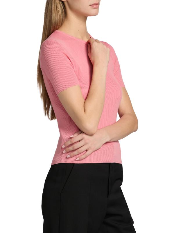 #3: سترة من الصوف البكر بأكمام قصيرة - أحمر الخدود