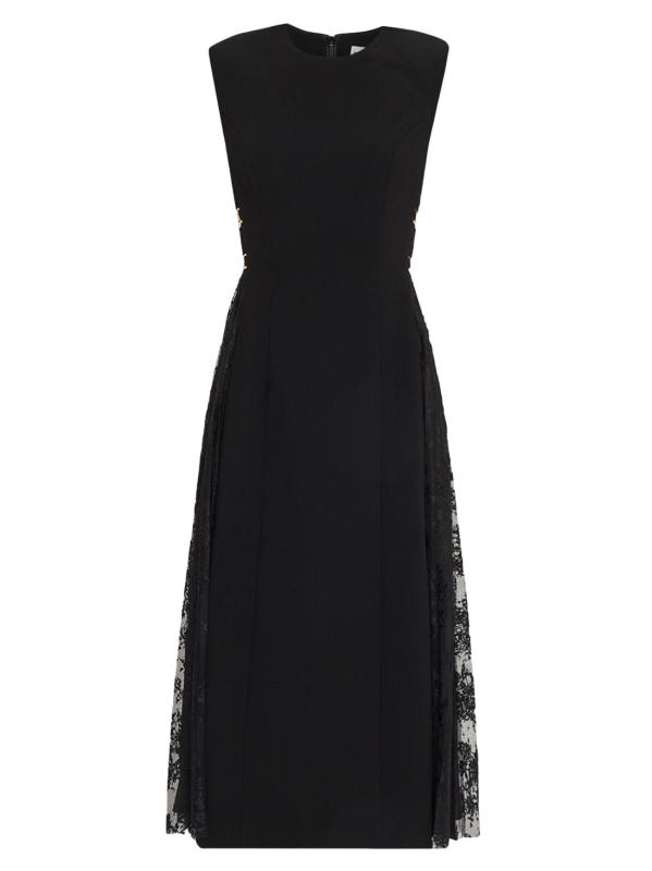 فستان ميلينا متوسط الطول بطبقة من الدانتيل