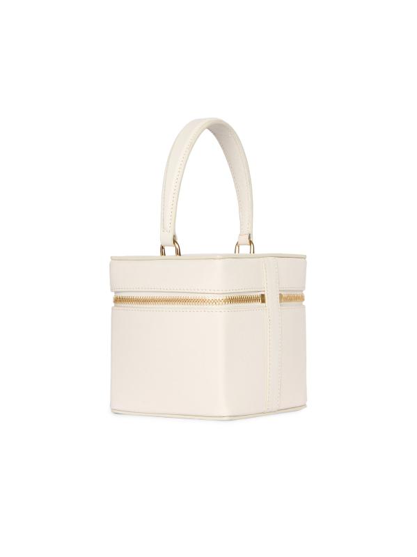 【気品香るキューブ型ミニバッグ】ALAIAバニティケース 2色展開 Alaïa - キューブ・レザー バニティ・レザー・ケース を
