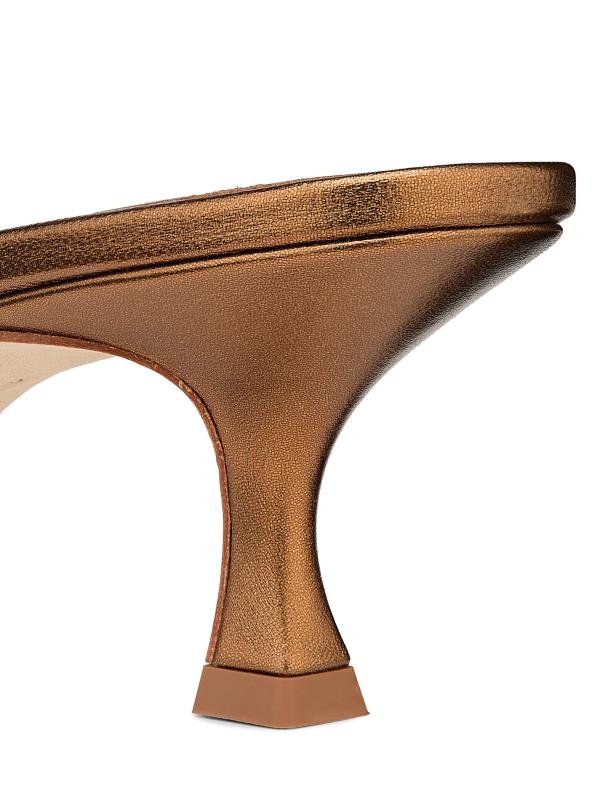 #5: بغال جلدية معدنية منقوشة على شكل ثعبان مقاس 50 مم من Maysalebi - برونز