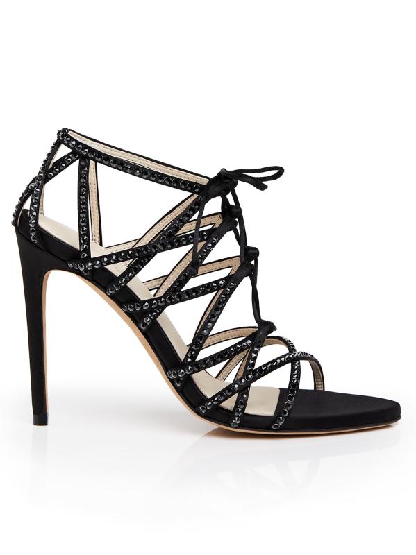 صندل Jamesia 105 ملم من الحرير المستدام مزين بالكريستال