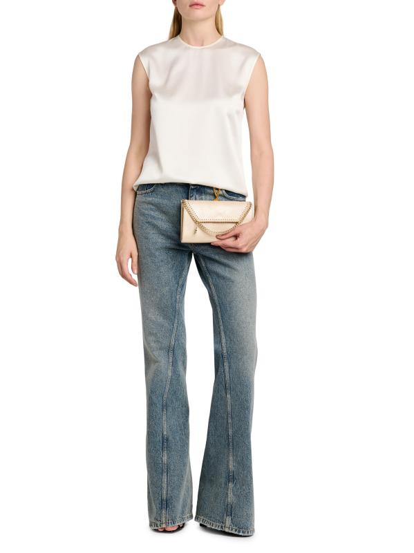 #3: محفظة فالابيلا إيكو اللامعة على شكل سلسلة من الشامواه - الذهب