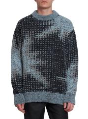 Shop Dries Van Noten - Monet Pixelated Alpaca-Blend Sweater