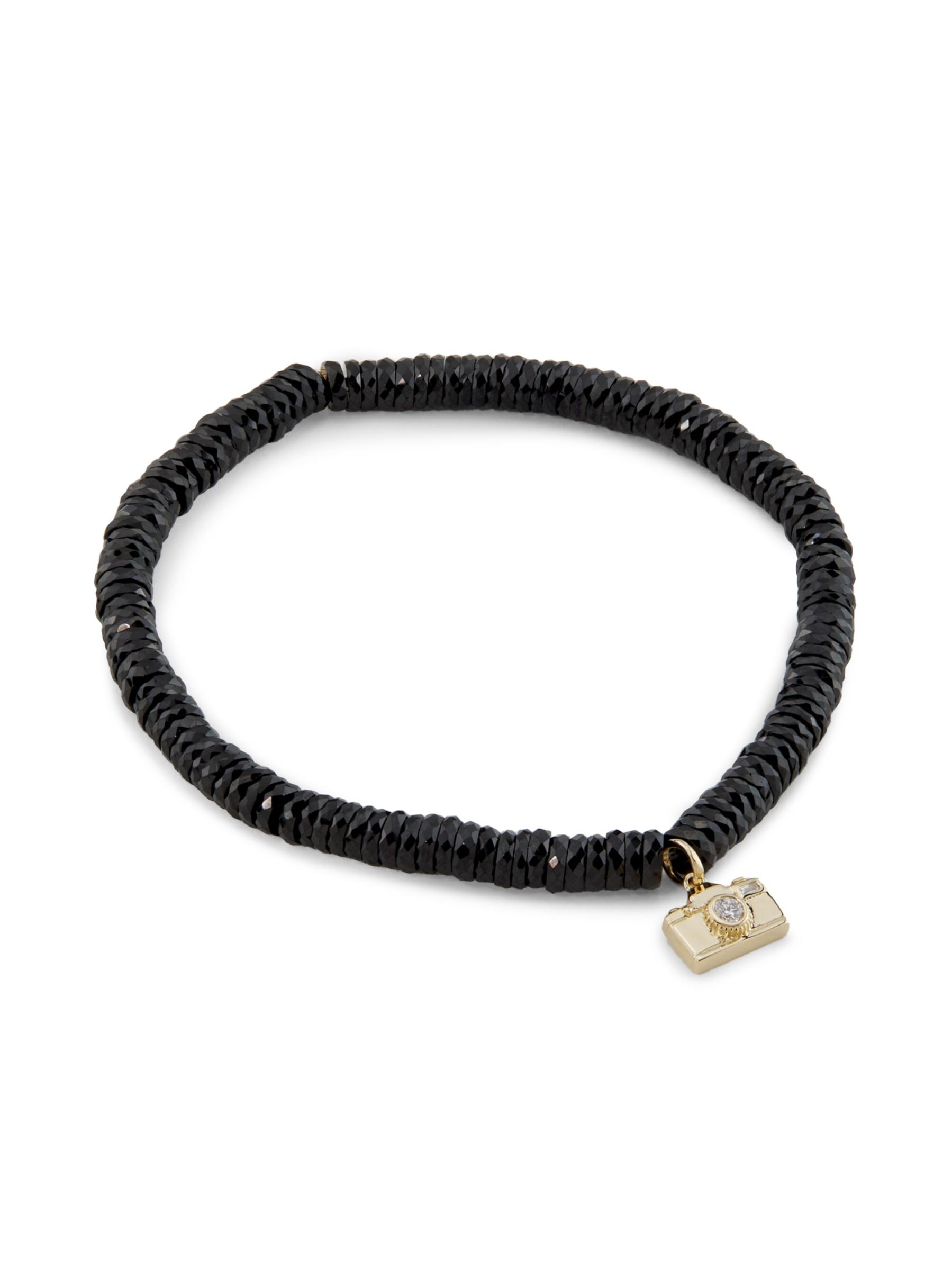 【関税送料込み】Sydney Evan ストーンブレスレット Shop Sydney Evan 14k Gold & Emerald Luck Tableau on Emerald