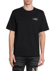 【AMIRI】ロゴアップリケ コットンジャージー Tシャツ AMIRI ロゴ アップリケ コットン Tシャツ 人気
